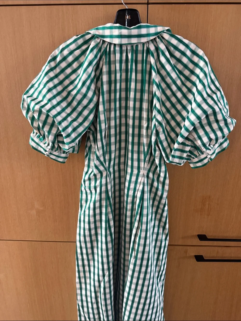 English Laundry GINGHAM CHECK MIDI DRESS Color Green Womens size XSmall